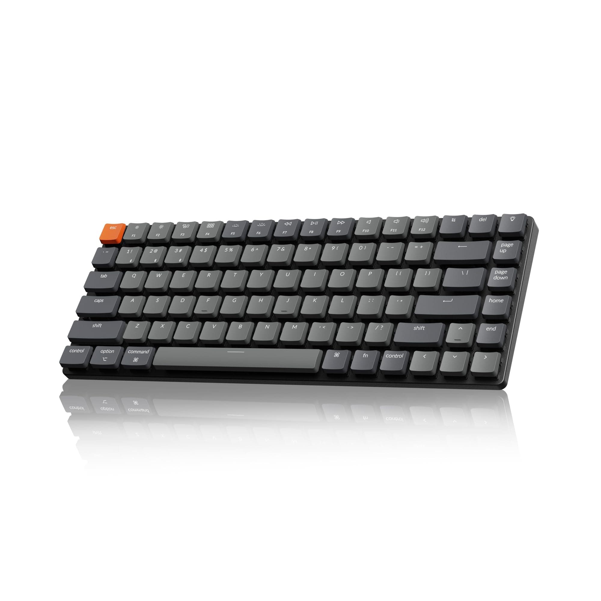 - Keychron K3 Version 2, 84 Keys Ultra-Slim Wireless Bluetooth/USB Wired Mechanical Keyboard with White LED Backlit, Low-Profile Gateron Mechanical Brown Switch Compatible with Mac Windows