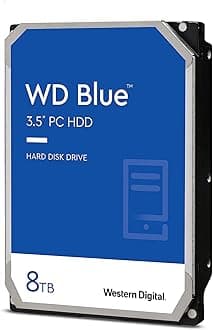Western Digital 8TB WD Blue PC Internal Hard Drive HDD - 5640 RPM, SATA 6 Gb/s, 128 MB Cache, 3.5" - WD80EAZZ (WD Factory Recertified) (Renewed)
