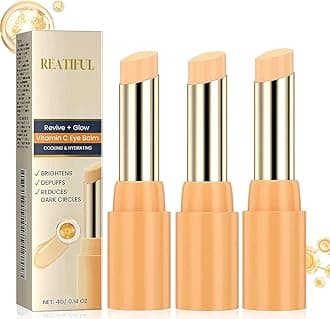 2PCS Revive Glow Vitamin C Eye Balm, Reducing Dark Circle,Hydrating Eye Cream,Improve Dark Circles,Reduces Puffiness (3pcs)