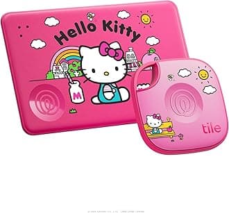 Tile by Life360 Starter Pack (2024) - Bluetooth Trackers and Item Finders for Keys, Wallets & More. Both iOS and Android Compatible. Phone Finder. 2-Pack, Pink Punch Mate/Slim (Hello Kitty)