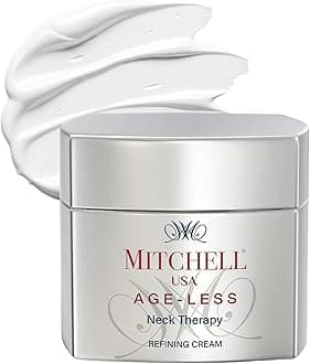 Mitchell USA Anti-Aging Neck Therapy Cream – Firms & Smooths Neck Skin, Reduces Fine Lines | With Lotus Seed Extract & Cocoa Butter | For All Skin Types | 50 g