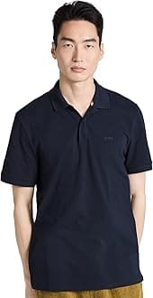 Boss Men's Pallas Short Sleeve Polo Shirt, Dark Blue, XL