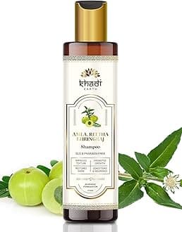 Khadi Earth Amla Reetha Bhringraj Hair Shampoo for Hair Loss