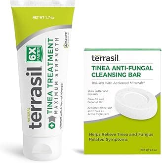 Terrasil Tinea Versicolor Treatment Max, 50g Tube & Soap Bar, 1
