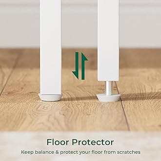 Huuger L Shaped Desk, 55 Inches Computer Desk with Reversible Storage Shelves, for Gaming Corner Home Office Writing Study, Metal Frame, White