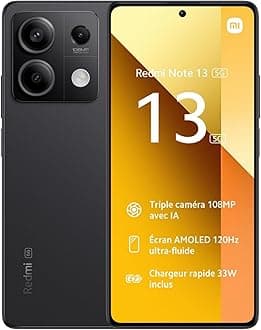 Redmi Note 13 5G 8GB Ram, 256 Storage - Super-Clear 108Mp Triple Camera |120Hz Fhd+Amoled Display | Immersive Viewing With Ultra-Thin Bezels Graphite Black