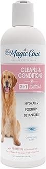 Four Paws Magic Coat Cleans & Conditions 2-in-1 Shampoo and Conditioner for Dogs, Moisturizing Dog Wash for Itchy Dry Skin, Dog Grooming, Calming Water Scent, 16 Ounce