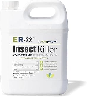 Ecovenger ER-22 by EcoRaider Professional Grade Insect Killer Concentrate 1 GL, for Bed Bugs, 100% Efficacy, Extended Residual, Green and Non-Toxic