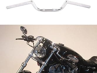 AnXin Motorcycle 7/8" Handlebar Cafe Racer Ace Clubman Style Handlebars 22MM Universal For Bobber Custom Application Chrome