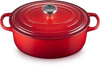 Enameled Cast Iron Signature Oval Dutch Oven, 2.75 qt., Cerise