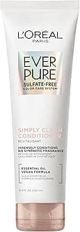 L’Oréal Paris EverPure Sulfate Free Simply Clean Hair Conditioner, Hydrating Hair Care with Rosemary Essential Oils, 8.5 Fl Oz