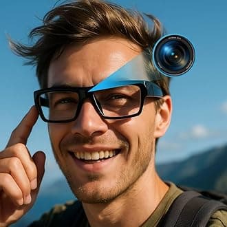 Kestrel 4K - 4K UltraHD Camera Video Recording Eye Glasses Covert Hidden Undetecable Cameta Glasses (64GB)