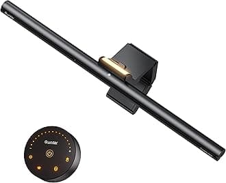 Monitor Light Bar with Remote, 16.7'' Eye Care No Glare Computer Light Bar with Backlight, Auto-Dimming & Timer, Stepless Dimming Monitor Lamp for Desk Gaming Home Office Curved Monitors