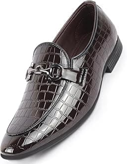 Men Leather Formal Pull-On Shoes