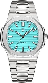 HaiqinPagani Design 1728 Elegant Men's Automatic Mechanical Watch Full Stainless Steel Synthetic Sapphire 100m Waterproof Luminous Sports WristWatches