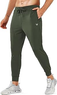 NORTHYARD Men's Joggers Pants with Zipper Pockets Lightweight Sweatpants Athletic Running Workout Track Pants for Men