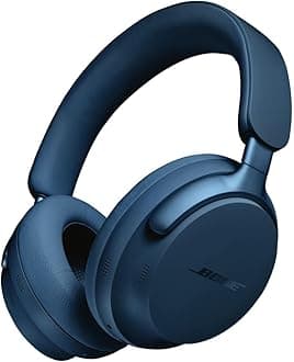 QuietComfort Ultra Bluetooth Wireless Noise Cancelling Headphones for music with Spatial Audio, Over-the-Ear Headphones with Mic, Up to 24 Hours of Battery Life, Lunar Blue - Limited Edition