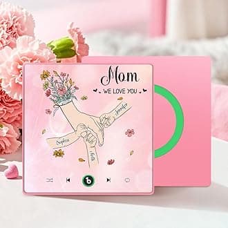 Custom Music Fridge Magnet Personalised Spotify Plaque Magnet That Can Play Songs Customized Photo Album Refrigerator Magnets Gifts for Thanksgiving Christmas for Music Lovers Couples Mom and Dad