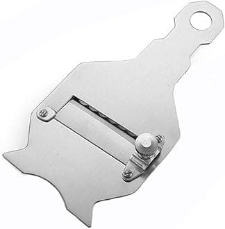 Wenplus Professional Stainless Steel Truffle Slicer with Adjustable Blade, Truffle Cutter Cheese Scraper Chocolate Shaver Vegetable Peeler(B)