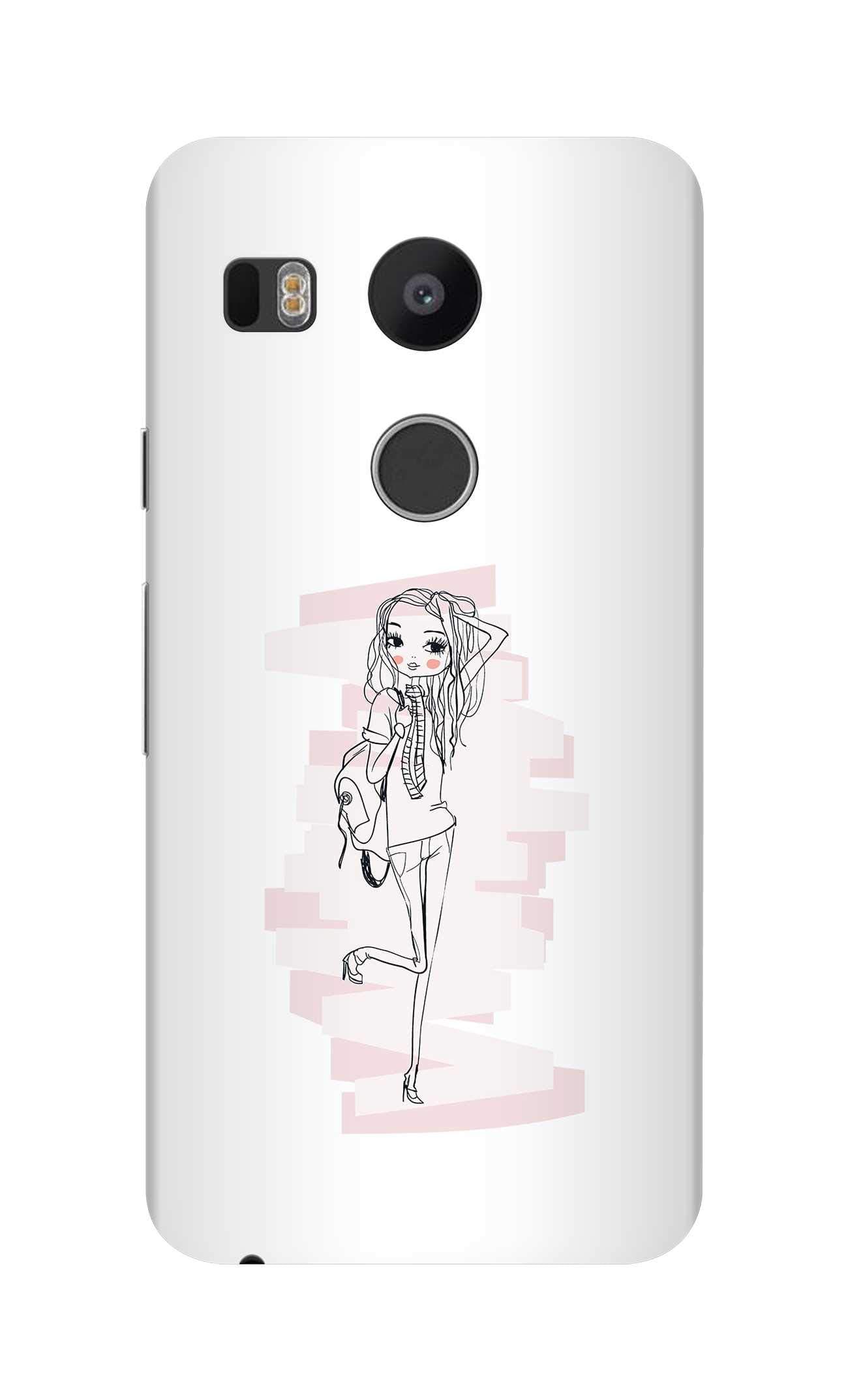 Case Compatible with Google Nexus 5X Case Slim Snap Classic Series Customized Mobile Cover Hard PC Shield Matte Finish Print [Designed for Google Nexus 5X] - Teen Star