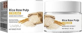 Rice Cream for Face,Rice Raw Pulp Face Cream for Moisturizing Skin,Shrink Pores,Anti Aging Smoth Fine Line,Restore Skin Elasticity