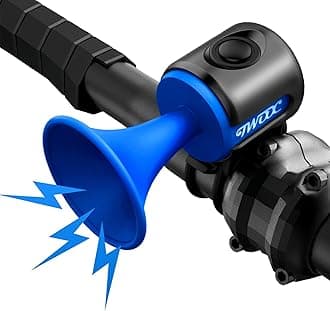 Bike Horn,120dB Bicycle Bells IPX4 Waterproof Bike Bell with 300mAh Battery Operated Electric Horn for Mountain/Road Bike/Scooters Adult and Kids