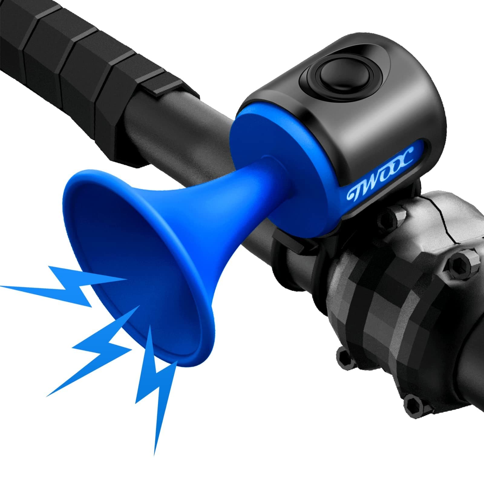 Bike Horn,120dB Bicycle Bells IPX4 Waterproof Bike Bell with 300mAh Battery Operated Electric Horn for Mountain/Road Bike/Scooters Adult and Kids