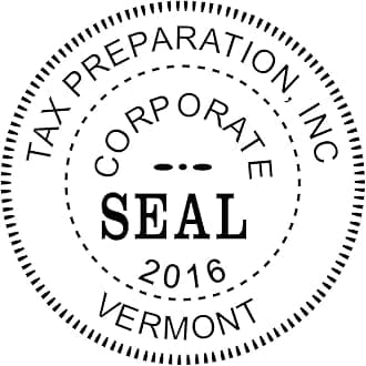 Corporate Seal Embosser with Year - Custom Corporate Seal Embosser