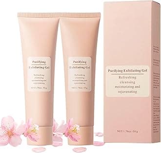 Purifying Exfoliating Gel, 2PCS Gentle Exfoliating Face Scrub, Peeling Gel Cleanser, Moisturizing Face Wash, Soft Dead Skin, Soothe Purify Facial Skin Care(2 * 1.76oz.)