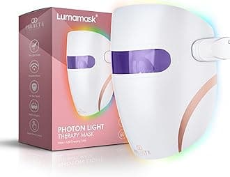 Project E Beauty Lumamask LED Light Therapy 7 LED Colors | Anti-Aging & Anti-Blemish Skincare | Reduce Fine Lines & Wrinkles | Skin Tightening | Lightweight & Wireless