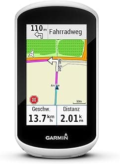 Garmin Edge Explore Touchscreen Touring Bike Computer with Connected Features, White