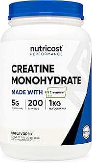 Nutricost Creapure® Creatine Monohydrate Powder 1KG
