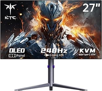 27 Inch OLED Gaming Monitor, QHD 2560 x 1440, 240Hz, 0.03ms, Type-C 65W, Built-in Speakers, G-SYNC & FreeSync, HDMI2.0, DisplayPort1.4, USB-C 3.0, G27P6