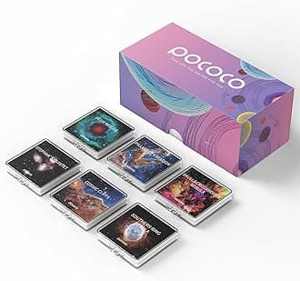 Fixed Star and Nebula Series Discs, 5K Resolution, Realistic Patterns, 6 Pieces