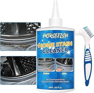 Washing Machine Cleaner, 10 Fl Oz Household Home Remover Gel for Washing Machine, Refrigerator Strips, Cleaner For Tiles Grout Sealant Bathroom Cleaning Home Kitchen Sinks Cleaning Grout Cleaner