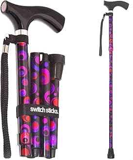Switch Sticks Folding Walking Cane For Women & Men