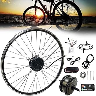 NYANS Electric Bike Conversion Kit, Batteries not Included, 20 24 26 27.5 28 29 Inch 700C Rear Wheel, 24V 36V 48V 250W 350W 500W Rear Drive Spinner Motor,24V250W-29in