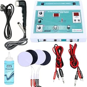 - Physiogears TENS with Ultrasonic Combination Physiotherapy Machine for help Reduse pain (Selfadhesive Pad)