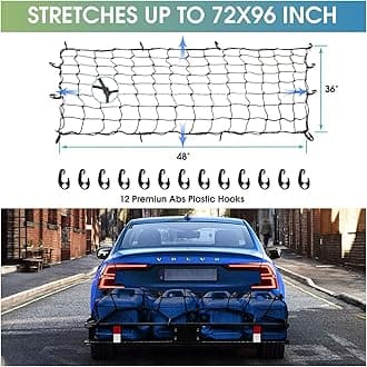 FORWODE 250LB Capacity Heavy Duty 64" x 39" x 6" Roof Rack Cargo Carrier Basket – Includes Cargo Net, for SUV/Truck/Van, Perfect for Travel & Camping