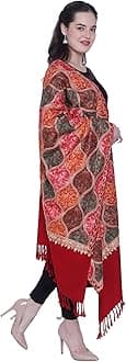 SWI WITH LABELWomen's Kashmiri Aari Embroidered Wool Stole
