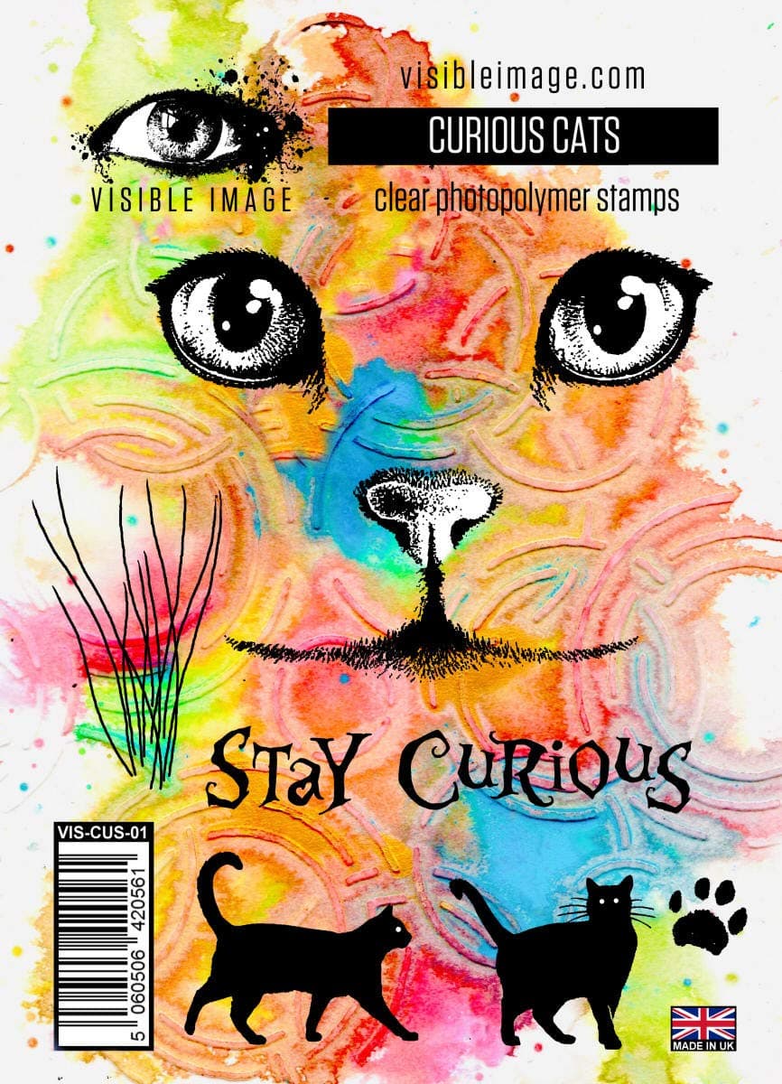 Visible Image Curious Cats Stamp Set