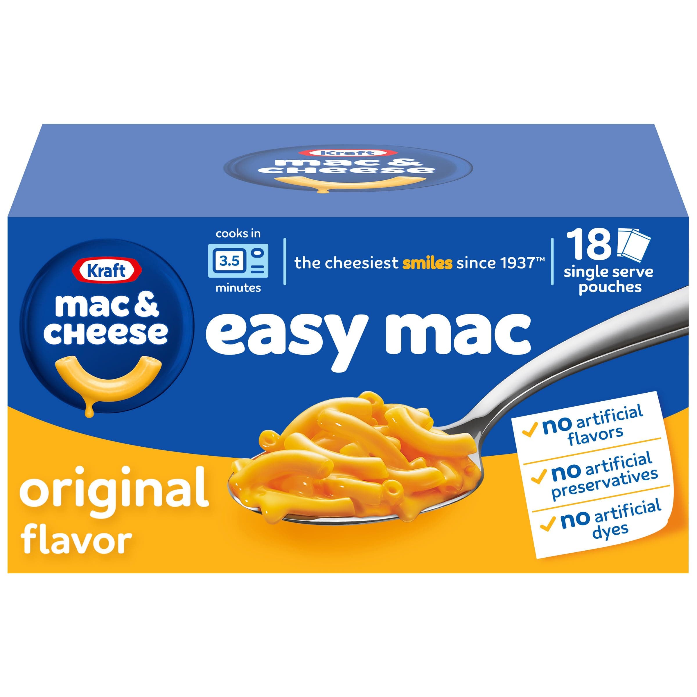 Kraft Mac & Cheese Easy Microwavable aroni 38.7 Ounce