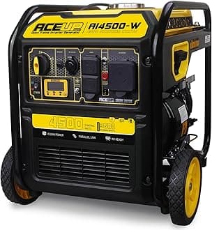 Aceup Energy 4500 Watt Gas Powered Generator, Inverter Portable Generator 223cc for Home Use RV Camping, EPA Compliant