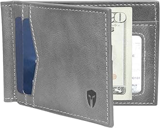 Bryker HydeRFID Blocking Slim Minimalist ID Inside Front Pocket Wallet, Money Clip, 9 Slots, Leather