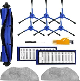 BBT BAMBOOST Replacement Parts Kit Fit for Eufy Robovac L70 Hybrid, Vacuum Cleaner Accessories include Filter Hepa, Main Brush, Roller Brush, Rolling Brush, Side Brush, Mop Cloth