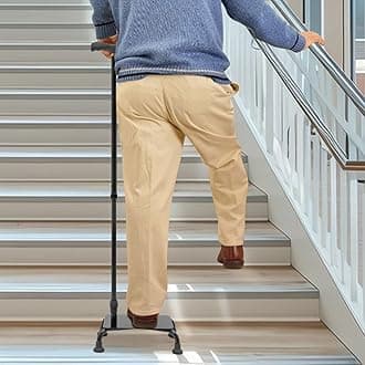 Stair Climbing Assist Cane, Stair Lift Aid for Seniors, Non-Slip Step Stair Walking Aid with Adjustable, Stair Lifts Seniors Step Helper Walking Sticks for Easy Walking Up and Down Stairs