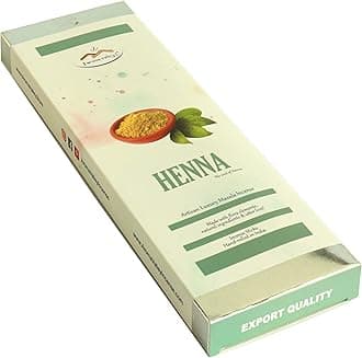 Henna Incense Sticks - Artisan Luxury Masala Incense - Handrolled Long-Burning Incense 18+ Sticks