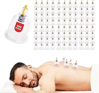 [100 Pack Bulk Cupping Set for Massage Therapy - B1 B2 B3 B4 B5 B6 B7 U4 U5 - B5 (1.73 in) - Wholesale Professional Cupping Therapy Set, Cuppings Kit for Massage and Physical Therapy Kit