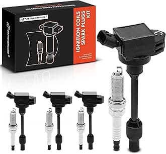 A-Premium Set of 4 Ignition Coil Pack and Iridium Spark Plugs Compatible with Toyota Camry 2018-2020 2.5L, RAV4 2019-2020 2.5L, Corolla 2020 1.8L