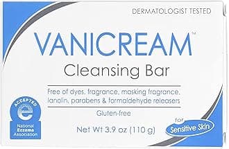 Vanicream Cleansing Bar for Sensitive Skin 3.90 oz (Pack of 8)